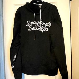 Doughnuts & Deadlifts Moto Hoodie XL